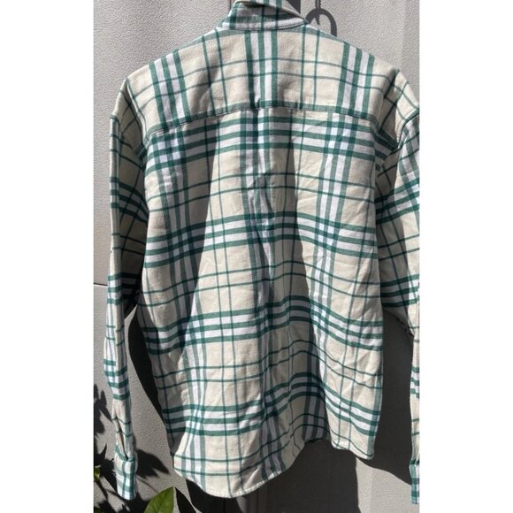 Vintage Surf Club Flannel Men’s Long Sleeve Green Cream PARI Shirt Sz XS NWT - Picture 13 of 16